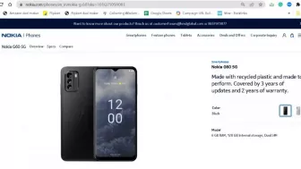 Nokia G60 5G Akan Segera Diluncurkan, Intio Spesifikasinya.