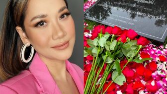 Santer Digosipkan Hamil dan Punya Pacar Baru, BCL Unggah Foto Mawar Merah di Atas Makam Mendiang Ashraf Sinclair