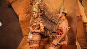 Tidak Sembarangan! Karena Hal Ini Batik Parang Lereng Dilarang Dipakai Tamu Tasyakuran Kaesang-Erina