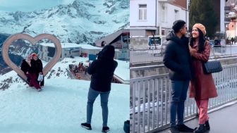 Anak Jokowi Tak Dikenal di Swiss, Kaesang Pangarep Jadi Tukang Foto Bule di Puncak Gunung Salju
