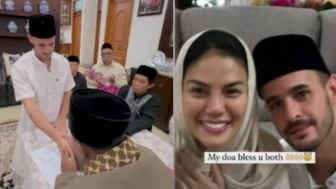 Detik-detik Pacar Nikita Mirzani Resmi Mualaf, Fitri Salhuteru Doakan Sang Sahabat Segera Menikah