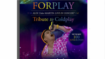 Coldplay Lewat! Tiket VIP Konser Aldi Taher Laku 100 Juta