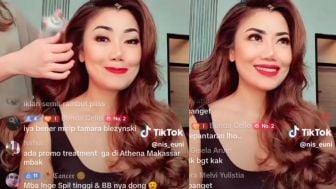 Inge Anugrah Cantik Poll Saat Live TikTok, Disebut Mirip Tamara Bleszynski dan Okki Asokawati