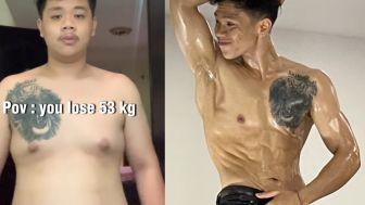 Luar Biasa! YouTuber Mukbang dengan Berat Badan 120 Kg Sukses Jadi Atlet Body Contest