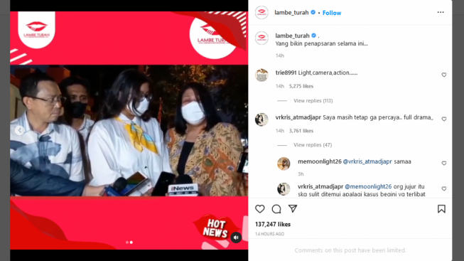 Istri Ferdy Sambo Menangis, Warganet: Full Drama