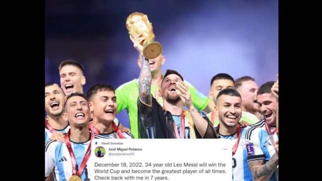 Kemenangan Messi di Piala Dunia 2022 Telah Diprediksi oleh Seorang Time Traveller 7 Tahun Lalu