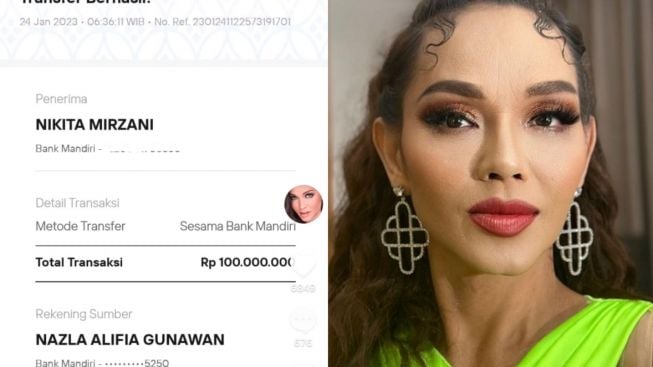 Bunda Corla Unggah Bukti Transfer Rp100 Juta ke Nikita Mirzani, Netizen: Pantesan Gak Merepet Lagi