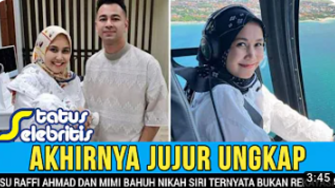 CEK FAKTA: Bukan Rekayasa, Raffi Ahmad Terbukti Menikah dengan Mimi Bayuh