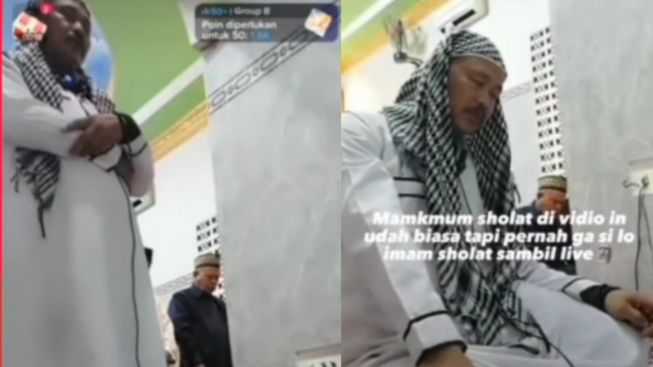 Viral Imam Salat Tarawih Sambil Live TikTok Tuai Kontroversi