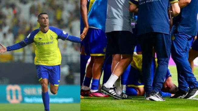 Viral Aksi Cristiano Ronaldo Sujud Syukur Usai Cetak Gol Kemenangan Al Nassr
