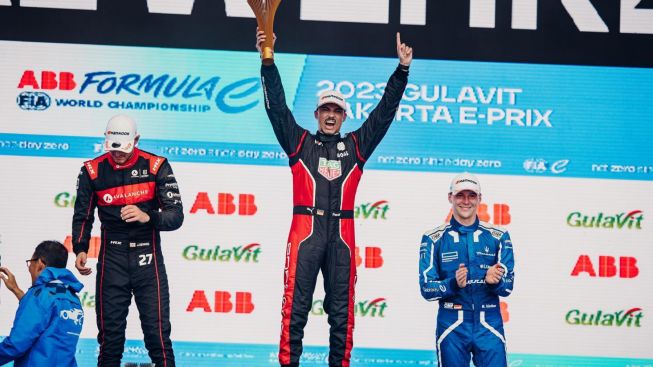 Pascal Wehrlein, Jack Dennis dan Maximilian Gunther Raih Podium di Formula E Jakarta