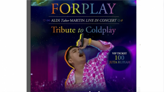 Aldi Taher Gelar Konser Tandingan, Forplay: Tribute to Coldplay! Tiket Pre-sale Sudah Ludes
