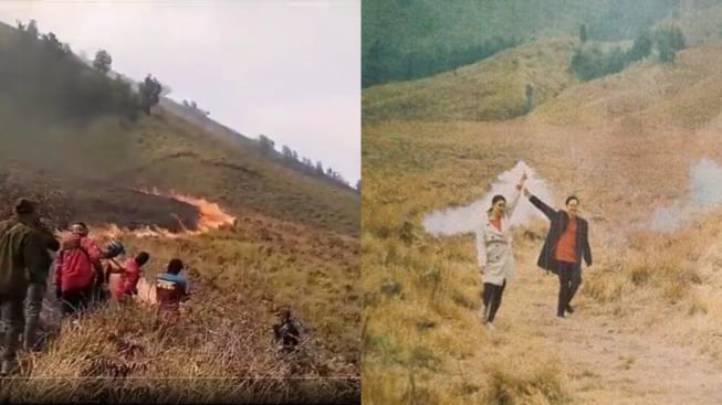 Foto Prewedding Bikin 50 Hektar Bukit Telettubies Kebakaran, Hasil Fotonya Tak Sesuai Harapan Netizen: Bagusan Dijepret Pake HP Mito