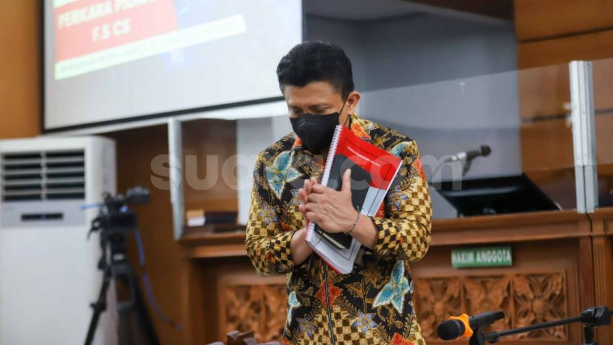 Sidang Ferdy Sambo ; Ferdy Sambo di Pengadilan ; Ferdy Sambo [Suara.com/Alfian Winanto]