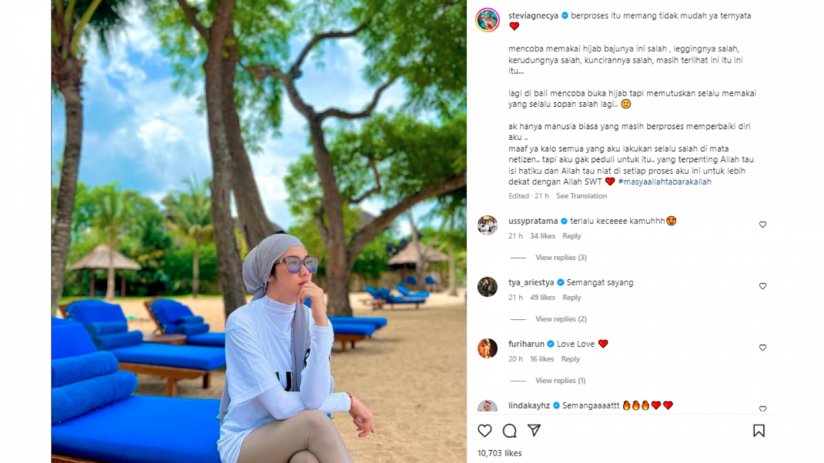 Instagram Stevie Agnecya [Instagram @stevieagnecya]