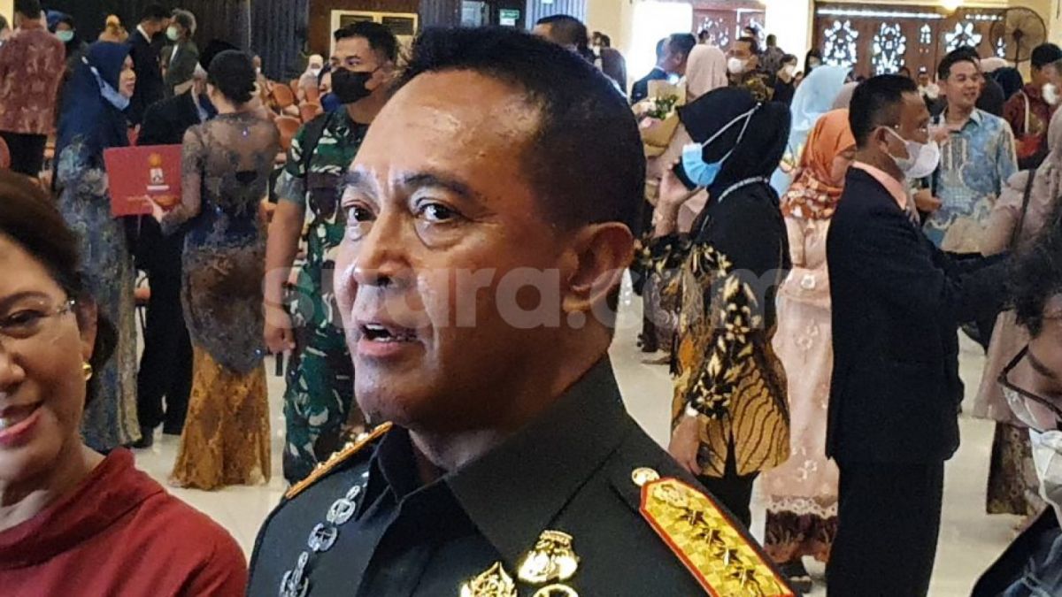 Kasus ini mencuat di publik, Panglima TNI Jenderal Andika Perkasa buka suara terkait dugaan seorang perwira di Paspampres yang perkosa prajurit saat KTT G20 Bali.(SuaraJogja.id/Hiskia Andika)