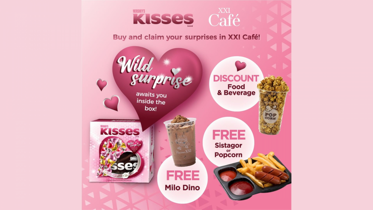 Hershey x XXI Cafe edisi Valentine 2023. [Instagram @xxicafe_id]