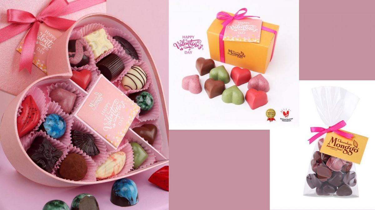 Chocolate Monggo Valentine 2023. [Instagram @chocolatemonggo, Chocolate Monggo Jakarta Tokopedia]