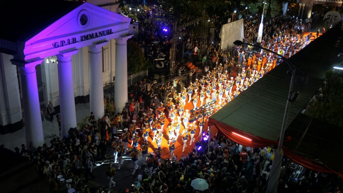 Semarang Night Carnival SNC 2023 Digelar di Kota Lama. [Semarang.suara.com]