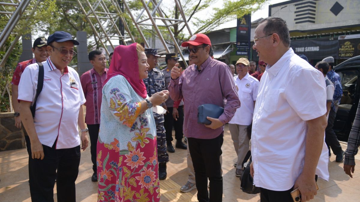 Mbak Ita pantau pemasangan Sheet Pile Tanggul bersama Komisi IV DPR RI dan Kementerian KKP. [dok Pemkot Semarang]