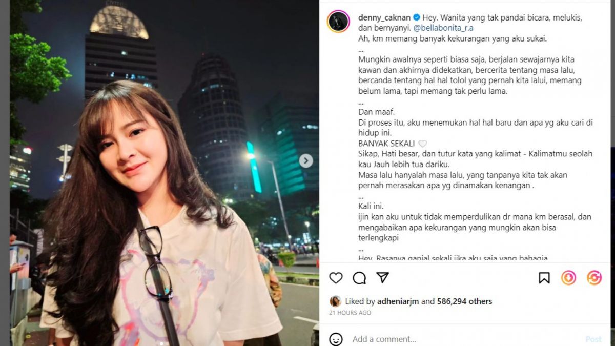 Denny Caknan Puji Bella Bonita di Instagram, Marshel Widianto: Gas Mas! [Instagram @denny_caknan.]