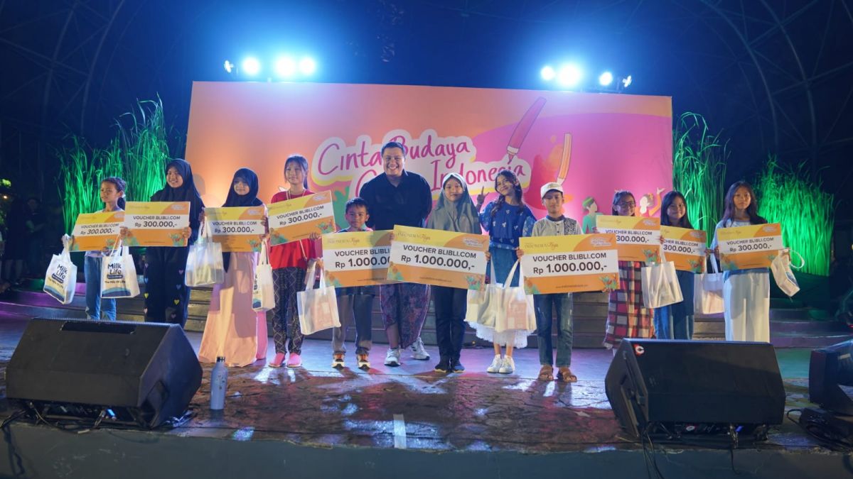 Pemenang Lomba Menggambar Taman Indonesia Kaya. [Dok Taman Indonesia Kaya]