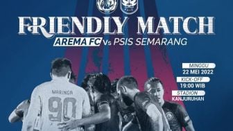 Daftar Harga Tiket Laga Uji Coba PSIS Semarang vs Arema FC Kategori Ekonomi, VIP dan VVIP