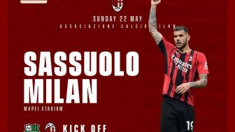 Hasil Pertandingan Sassuolo vs AC Milan Malam Ini, LIVE SKOR Scudetto