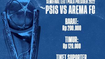 Link Tiket Online dan Harga Tiket Box Leg 1 Semifinal PSIS Semarang vs Arema FC