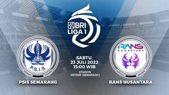 Nonton Siaran Langsung Pertandingan PSIS Semarang vs RANS Nusantara FC BRI Liga 1,Link Live Streaming Ada Disini