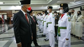 Mellyza Anggraeni Anak Petani Dilantik Jadi Paskibra Jateng