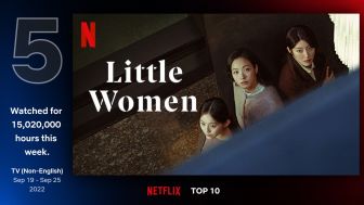 Little Women Melambung 4 Peringkat di Top 10 TV Non-Bahasa Inggris Chart Mingguan Netflix Global
