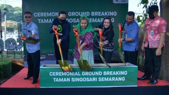 Groundbreaking Taman Singosari, Mbak Ita: Percantik Simpang lima Kedua Kota Semarang