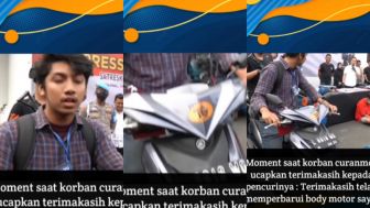 Viral Video Pemilik Motor Ucapkan Terima Kasih ke Maling Karena Ganti Body Motor dan Spion Baru