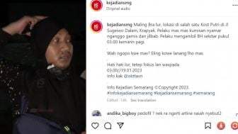 Viral Video Pria Bergamis dan Jilbab Mencuri Pakaian Dalam di Kos Putri Semarang