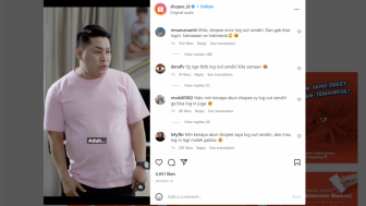 Shopee Down Mendadak Logout Sendiri dan Error Ketika Login, Netizen Serbu Instagram Resmi