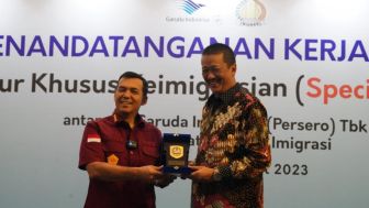 Garuda Indonesia dan Ditjen Imigrasi Resmikan Layanan Jalur Khusus Keimigrasian