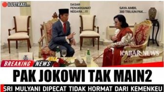 CEK FAKTA : Presdien Jokowi Pecat Sri Mulyani Karena Dianggap Penghianat Negara !