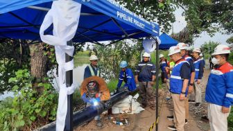 Idul Fitri Pengerjaan Pipa Distribusi Gas Bumi PGN Semarang Kendal Tetap Berlanjut