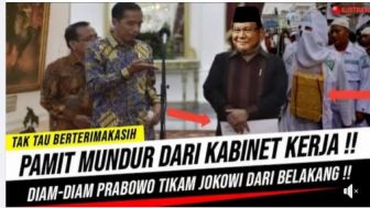 CEK FAKTA : Prabowo Mundur dari Menhan dan Berkhianat pada Jokowi
