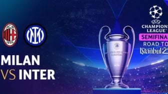 Nonton Live Streaming Semifinal Liga Champions 2023, Cek Jadwal Pertandingan AC Milan VS Inter Milan