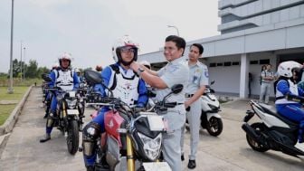 Bareng-bareng AHM dan Jasa Raharja turun Gunung beri Edukasi Keselamatan Berkendara ke Pekerja dan Mahasiswa