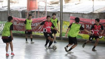 Pena Mas Ganjar Bersama Mahasiswa Afirmasi Adakan Fun Futsal di Semarang