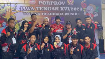 Membanggakan, Sabet 5 Emas Cabor Wushu Kota Semarang Koleksi 19 Medali di Porprov Jateng 2023