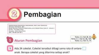 Soal Matematika Bab 2 Pembagian Kelas 4 SD Kurikulum Merdeka