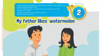 Soal Ulangan Bahasa Inggris Kelas 2 SD "Unit 2 My Father Likes Watermelon" buku paket My Next Words Kurikulum Merdeka