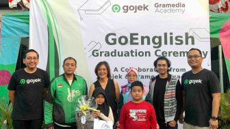 Gojek dan Gramedia Academy Bekali Anak Mitra Driver Kursus Bahasa Inggris