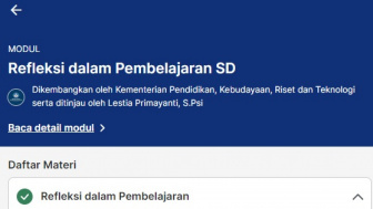 Kunci Jawaban Perencanaan Pembelajaran SD/Paket A Modul Refleksi dalam Pembelajaran SD, Platform Merdeka Mengajar (PMM)