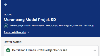 Kunci Jawaban Post Test Modul Merancang Modul Projek SD pada Platform Merdeka Mengajar (PMM)