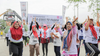 Ganjaran Buruh Berjuang Gelar Senam Ceria